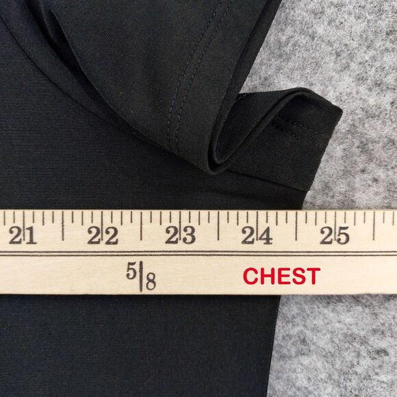 Michael Kors Women’s 2X Black Pleated Hem Shift Dress Short Sleeve Stretch Knit - Picture 3 of 9